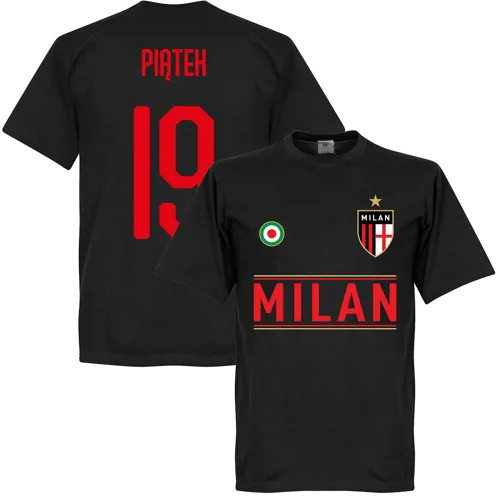 Team T-Shirt Milan AC Piatek - Noir