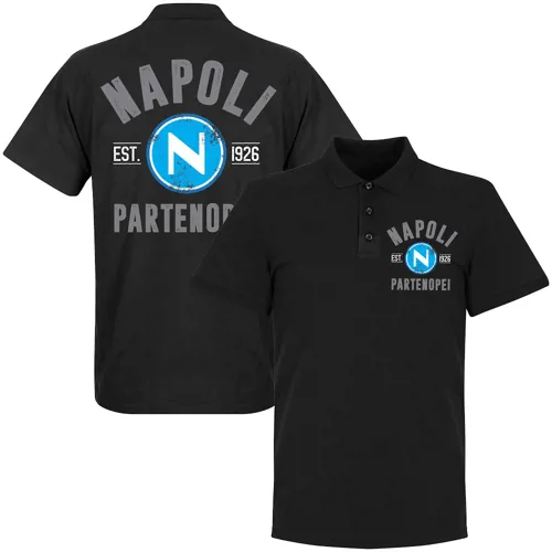 Polo Napoli double crested EST 1926 - Noir