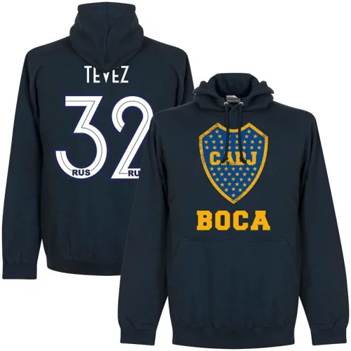 Sweat a capuche Boca Juniors Tevez - Bleu Marine