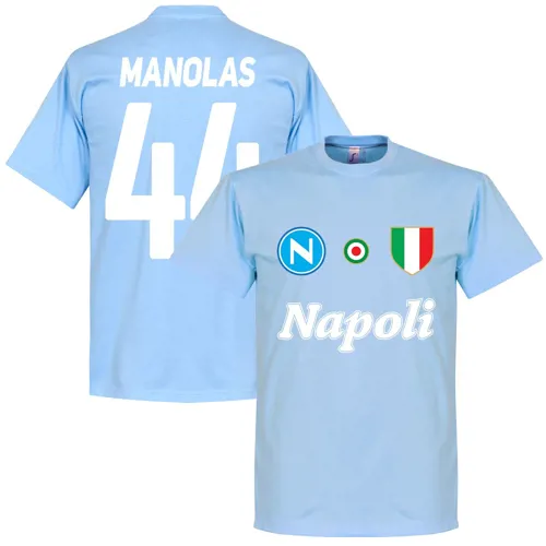 T-Shirt Napoli Manolas - Bleu Clair