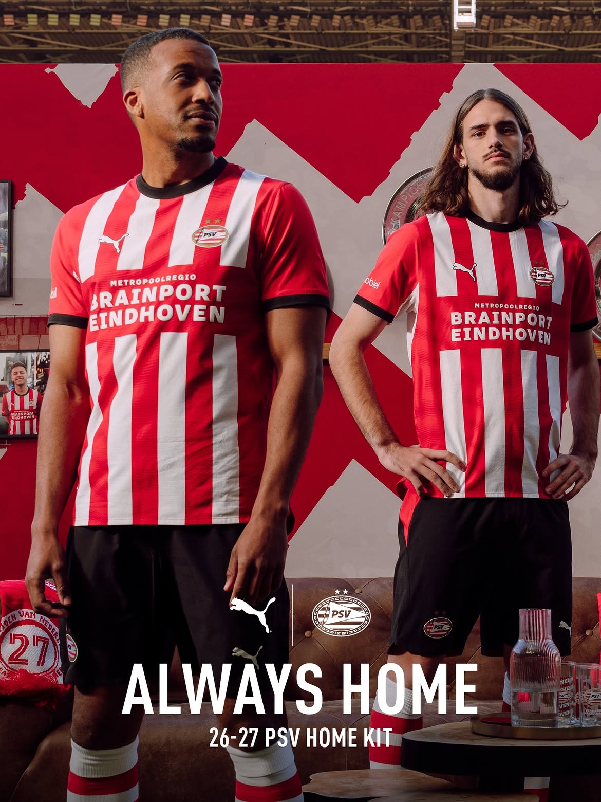 Le maillot domicile du PSV 2026-2027 mise sur un design traditionnel