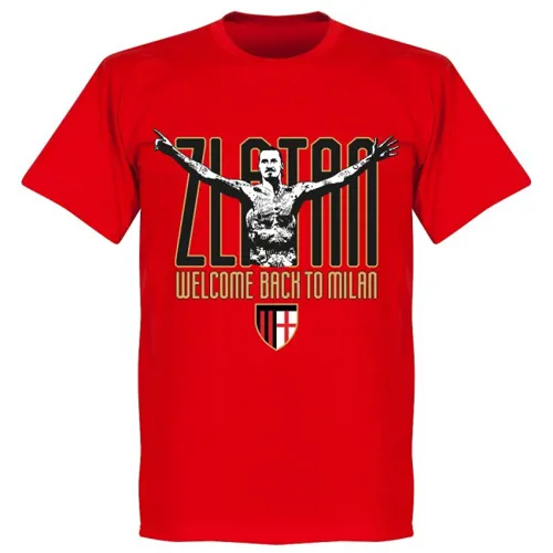 Welcome Back Zlatan AC Milan T-Shirt - Noir