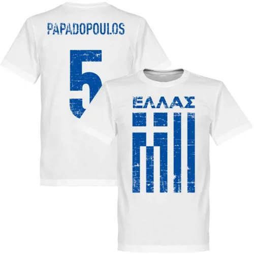Team T-Shirt Grece Papadopoulos - Blanc