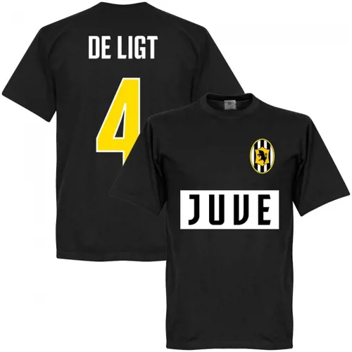 Team T-Shirt De Ligt Juventus - Noir