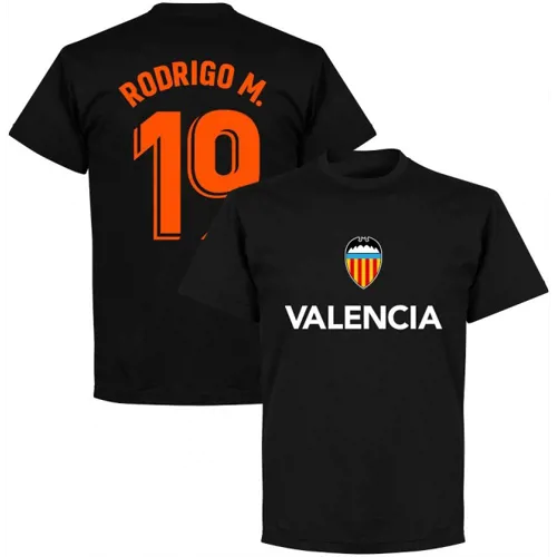 T-Shirt Rétro Valence CF Rodrigo M. - Noir