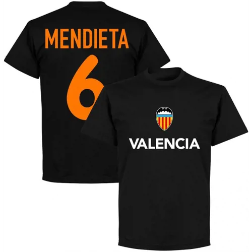T-Shirt Rétro Valence CF Mendieta - Noir