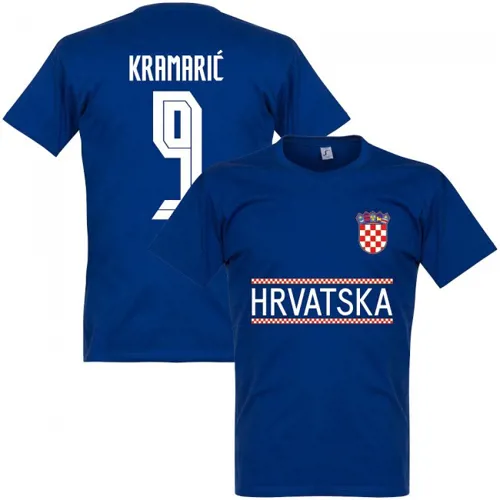 Croatie Kramaric Team T-Shirt - Bleu