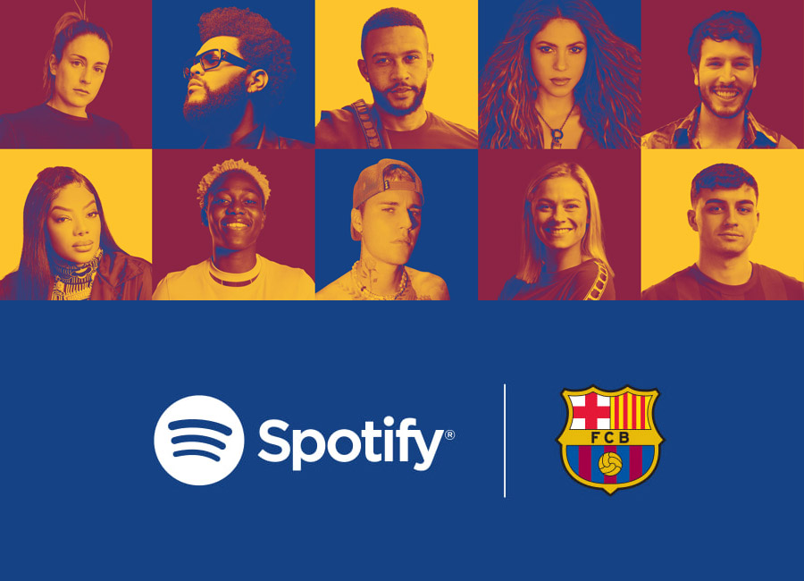 Barcelone X Spotify sponsorship