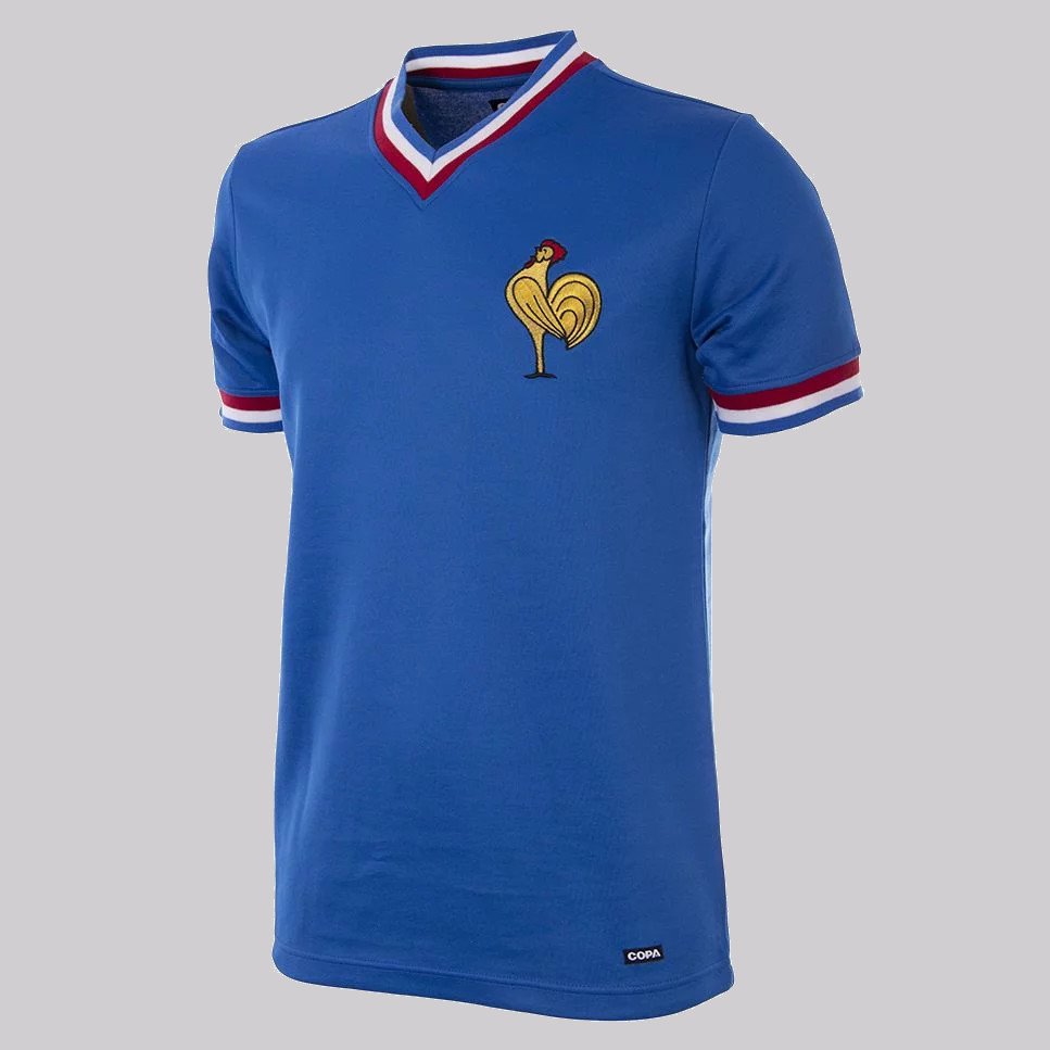 Maillot de football rétro de la France 1971