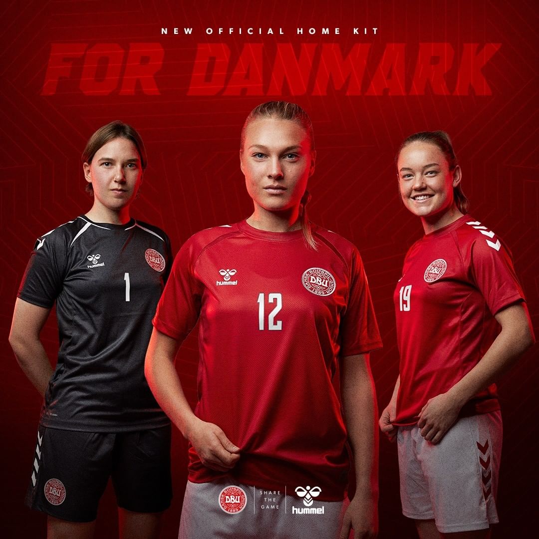 Maillot domicile féminin du Danemark 2022-2023