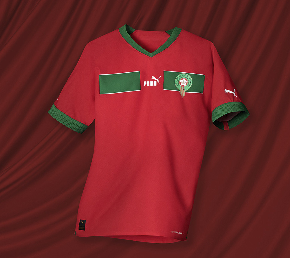 Maillot domicile Maroc 2022/2023