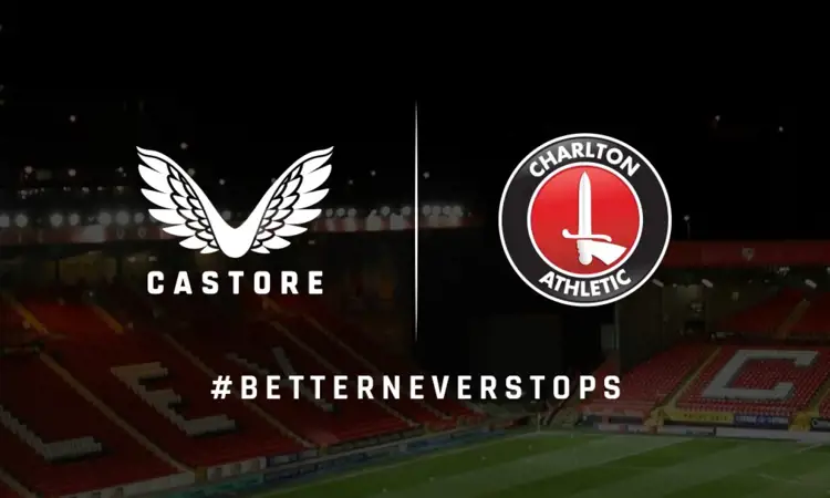 Castore, sponsor vestimentaire du Charlton Athletic pour 2022-2023.
