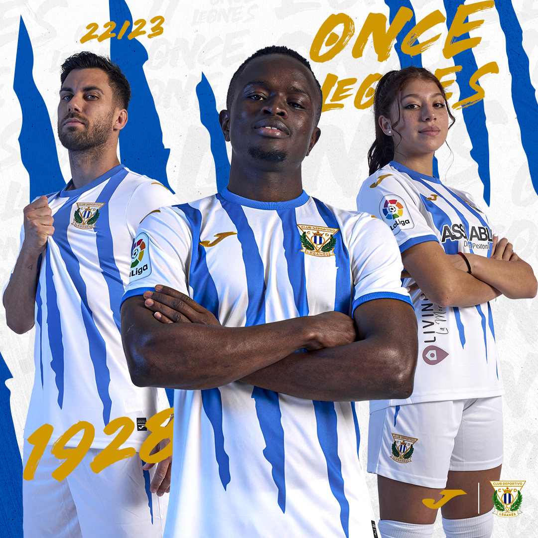 Maillot domicile CD Leganés 2022-2023