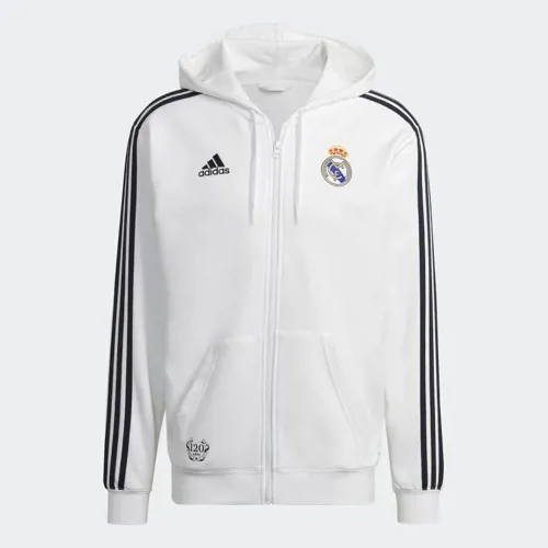 Veste a capuche Real Madrid 3 Stripes 2022/2023 - Blanc