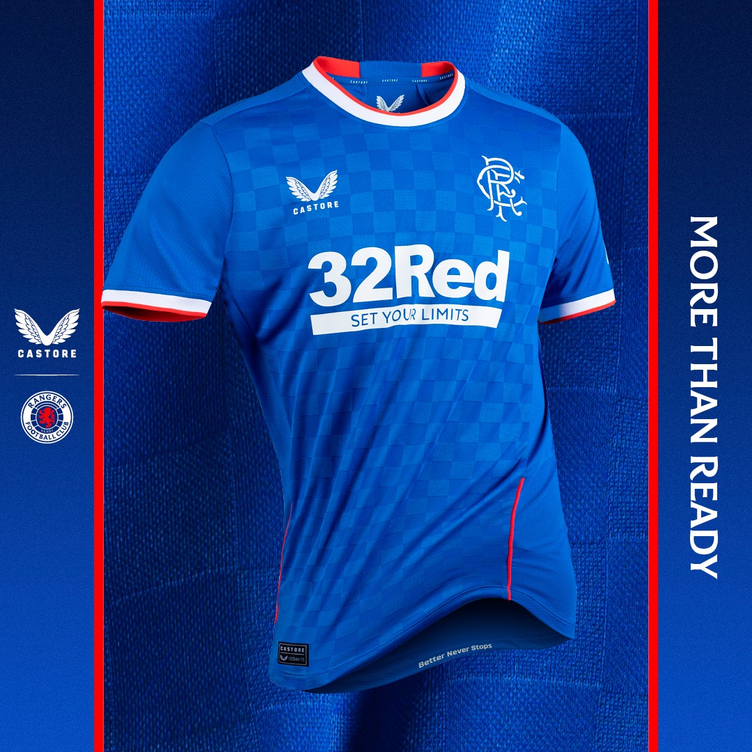 Maillot domicile des Rangers FC 2022-2023