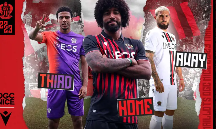 Maillots de football OGC Nice 2022-2023