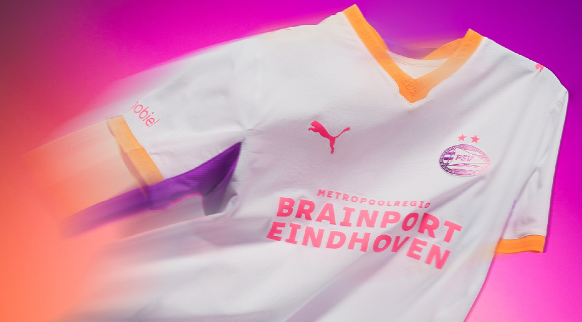 Maillot extérieur PSV 2026-2027, inspiré par le lever du soleil