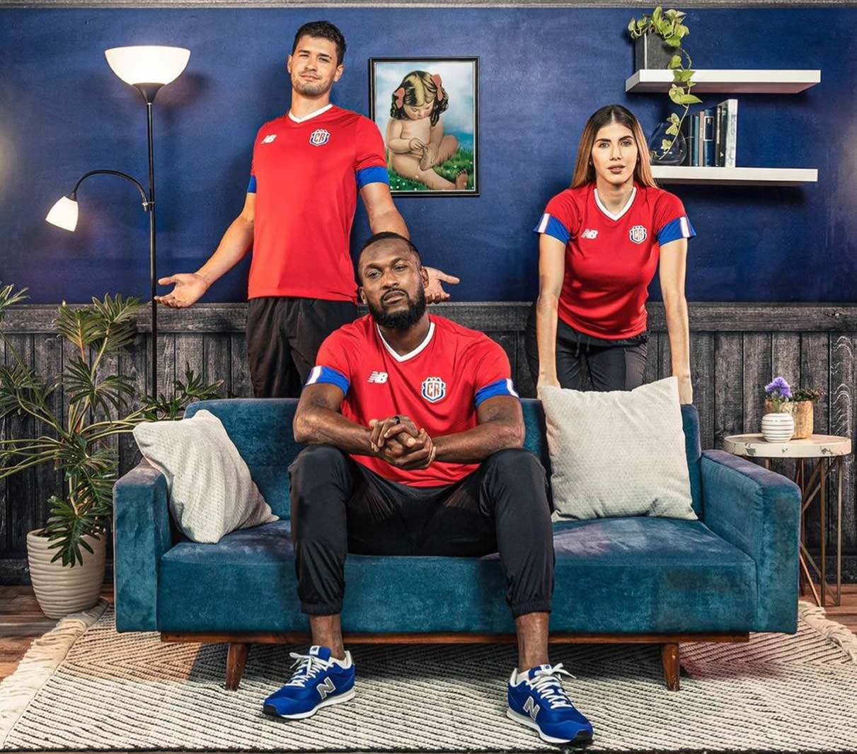 Maillot domicile du Costa Rica 2022-2023