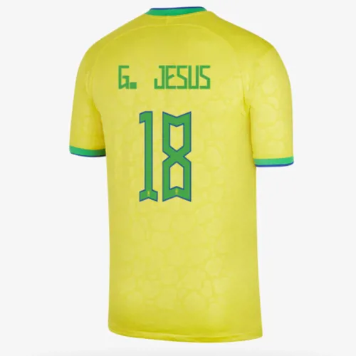 Maillot Football Brésil G. Jesus