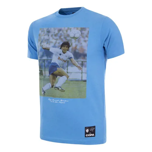 Napoli Maradona Away T-Shirt - Bleu Clair