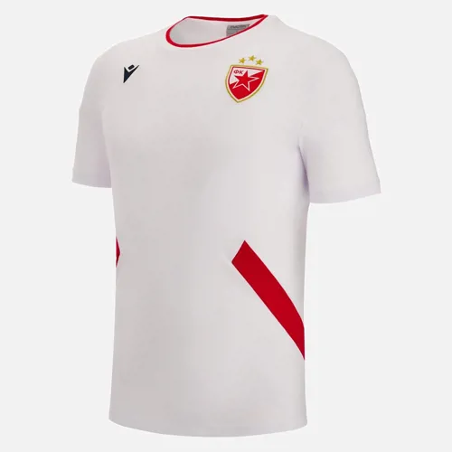 Travel T-Shirt Rouge de Belgrade 2022-2023 - Blanc
