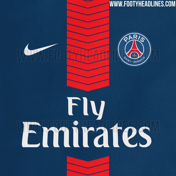 Paris -saint -germain -shirt -2017-2018-gelekt