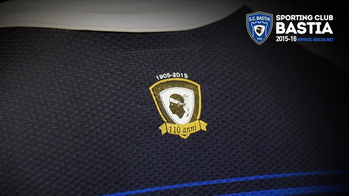 Maillot Bastia 2015-2016 110 anni