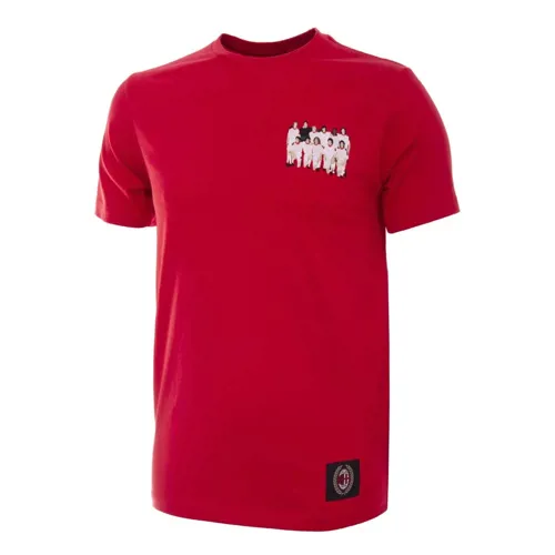 T-Shirt Milan AC Embroidery CL 2003 - Rouge