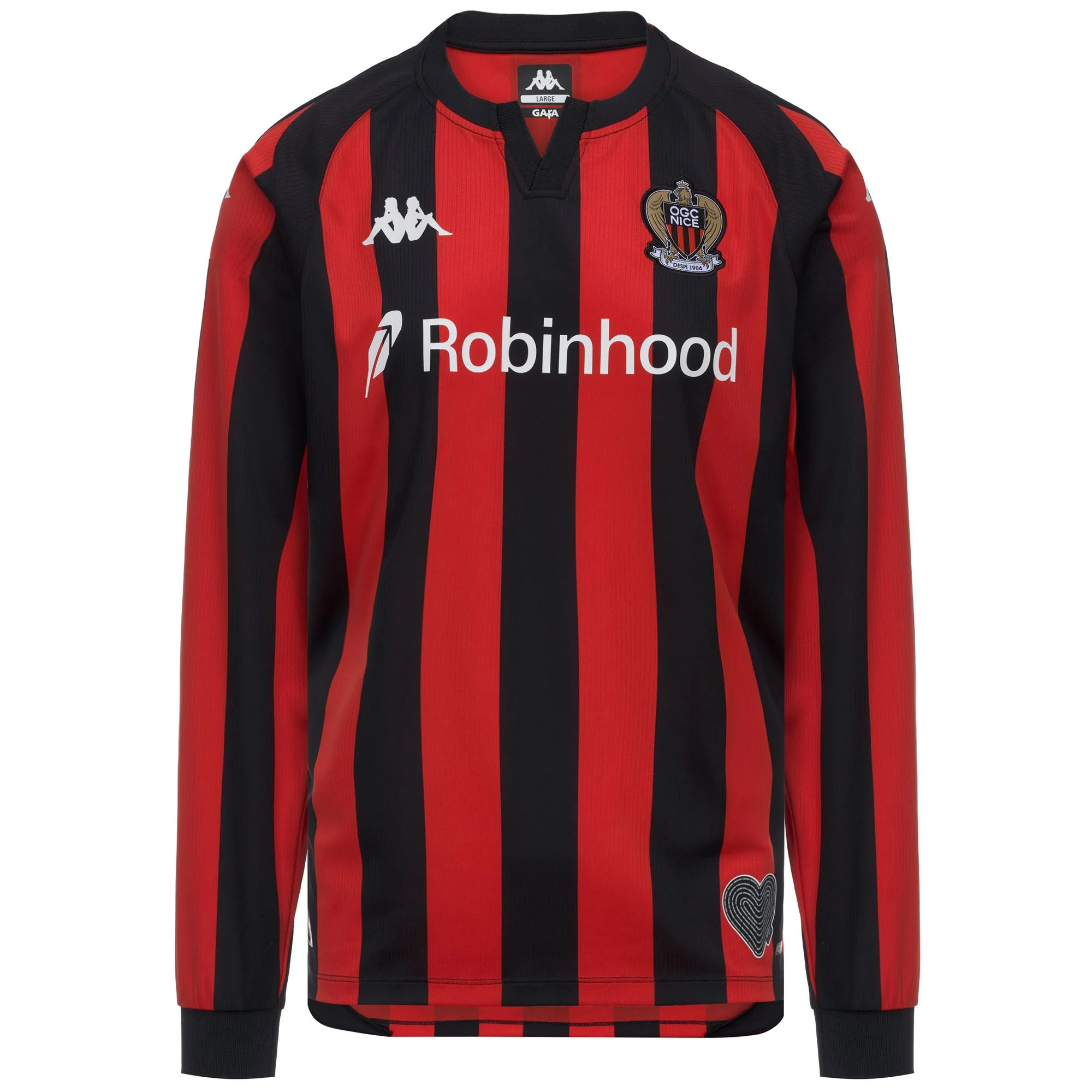 Maillot domicile OGC Nice 2025-2027 - manches longues