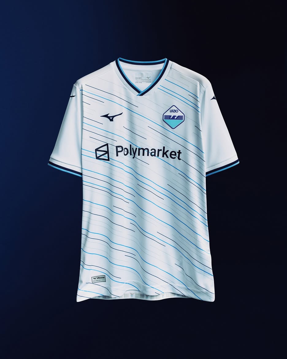 Maillots de la SS Lazio 2026-2027 signes Mizuno