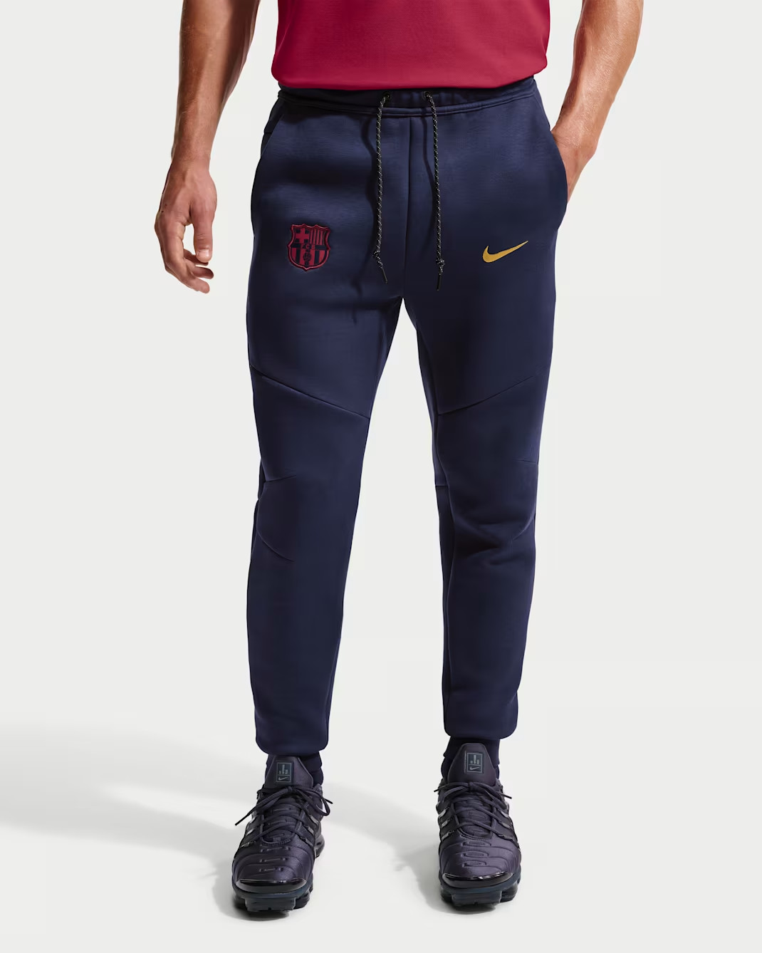 Pantalon de jogging FC Barcelone Tech Fleece 2026-2027 - Bleu Marine - Enfant