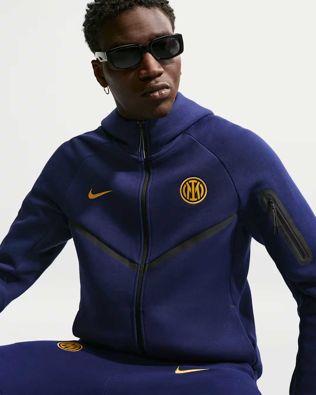 Veste tech fleece Inter Milan 2026-2027 - Bleu Marine