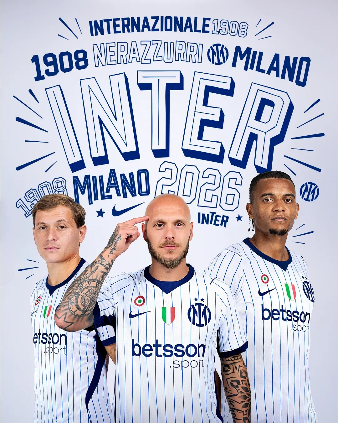 Le maillot exterieur de l'Inter Milan 2026-2027 s'inspire des maillots de baseball