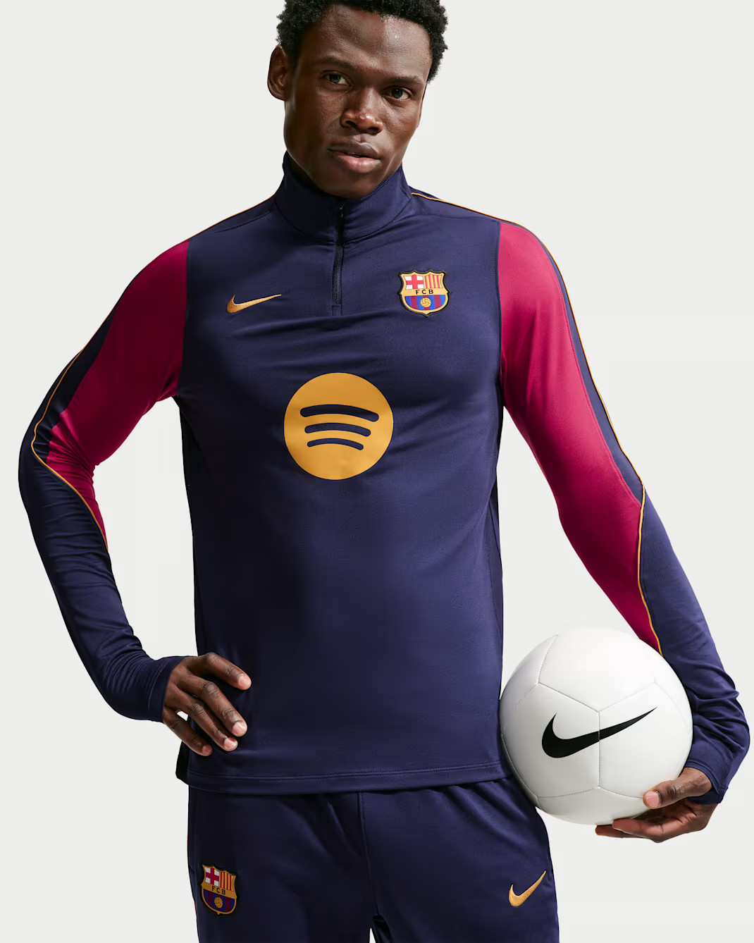 Haut d'entraînement FC Barcelone 2026-2027 - Bleu Marine
