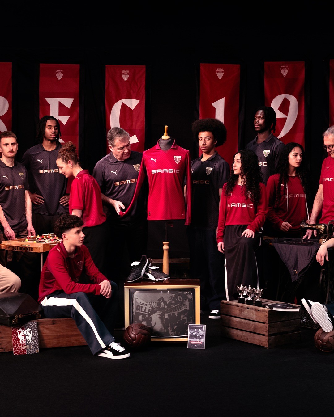 Maillot anniversaire Stade Rennes 125 ans