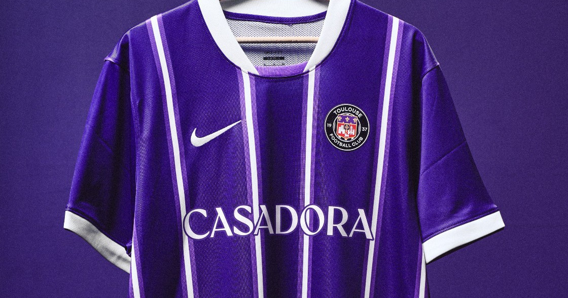 Maillots Toulouse FC 2026-2027 inspirés des maillots 1982-1983